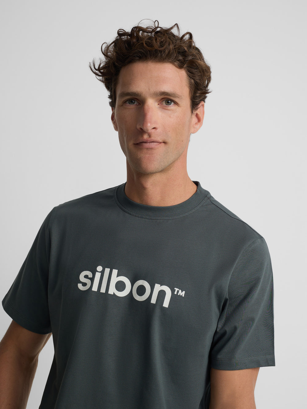 Camiseta Silbon flock verde oscuro