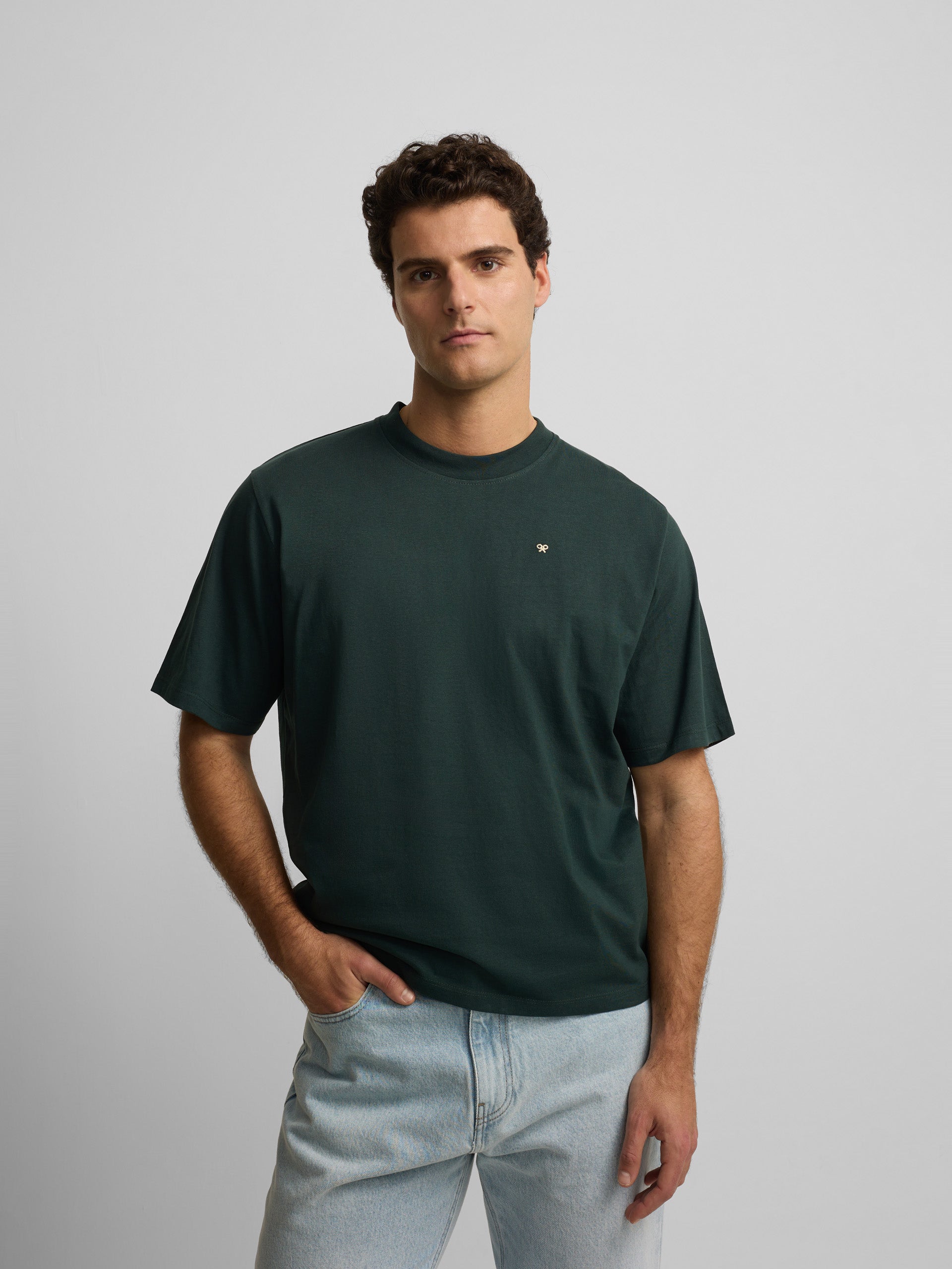 Camiseta special fit silbon plans verde oscuro