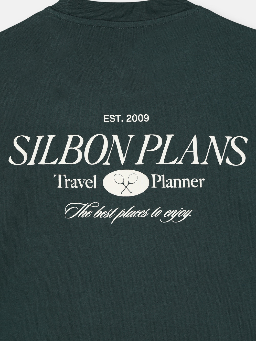 T-shirt coupe spéciale Silbon Plans vert foncé