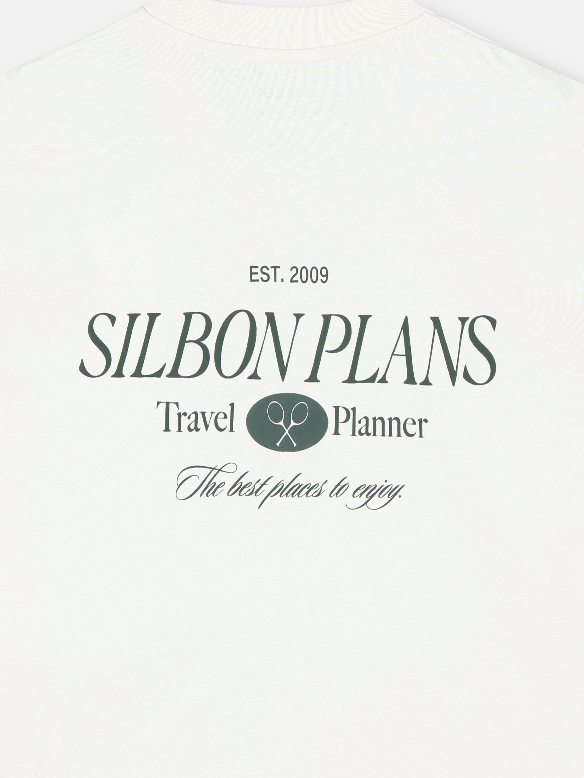 T-shirt coupe spéciale silbon plans crème