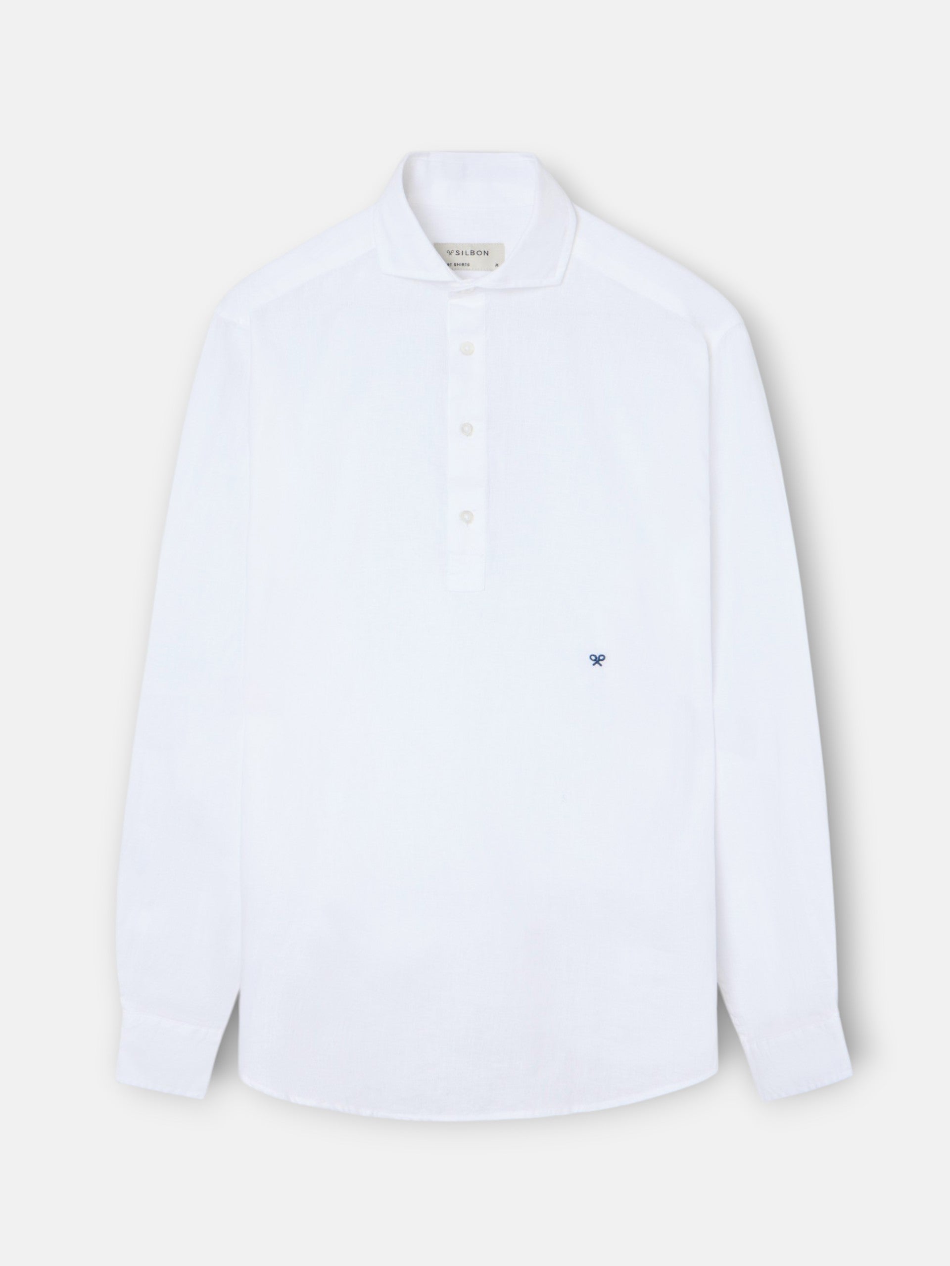 Chemise sport en lin blanche