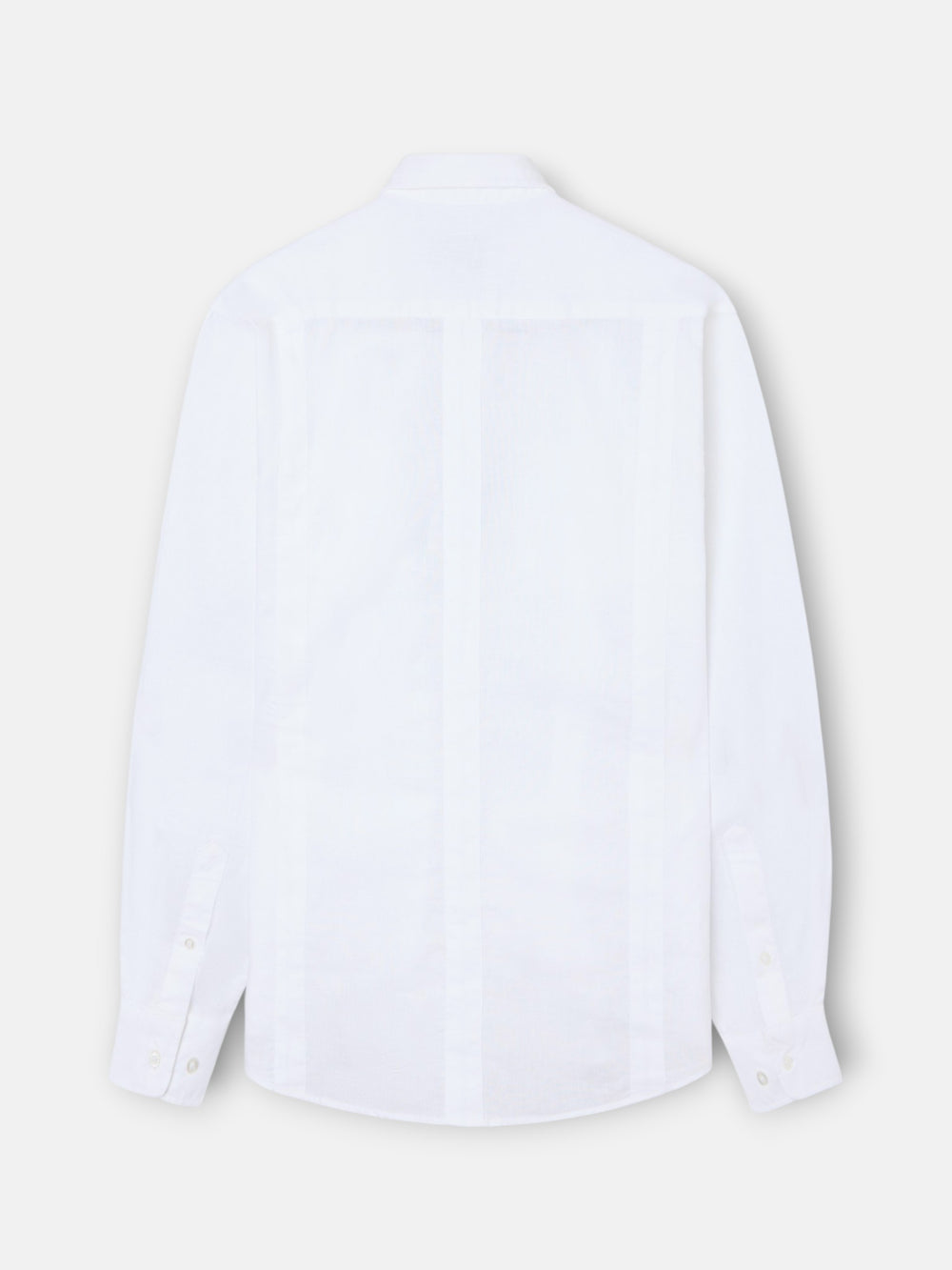 Guayabera sport en lin blanc