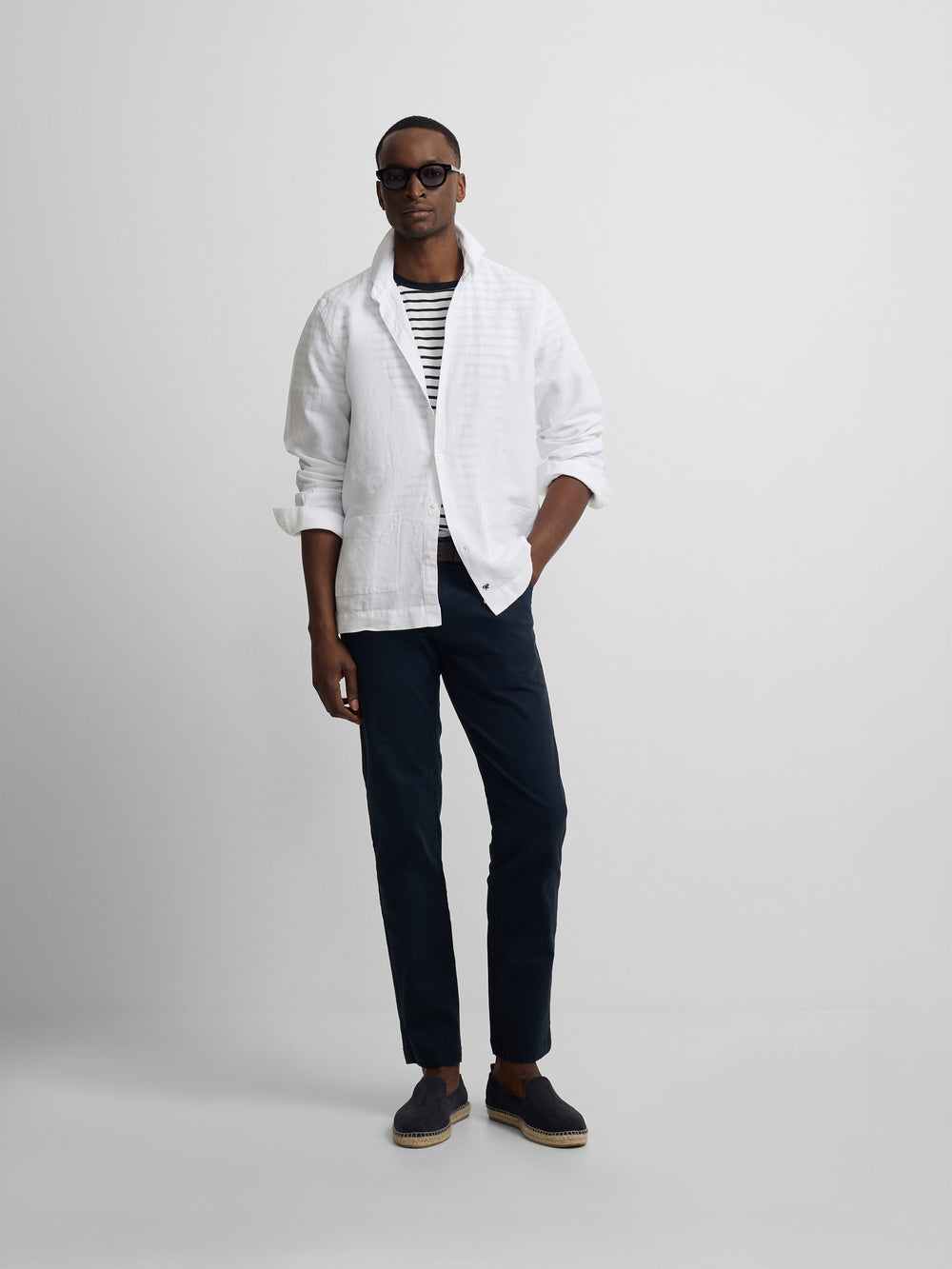Camisa sport pockets blanco