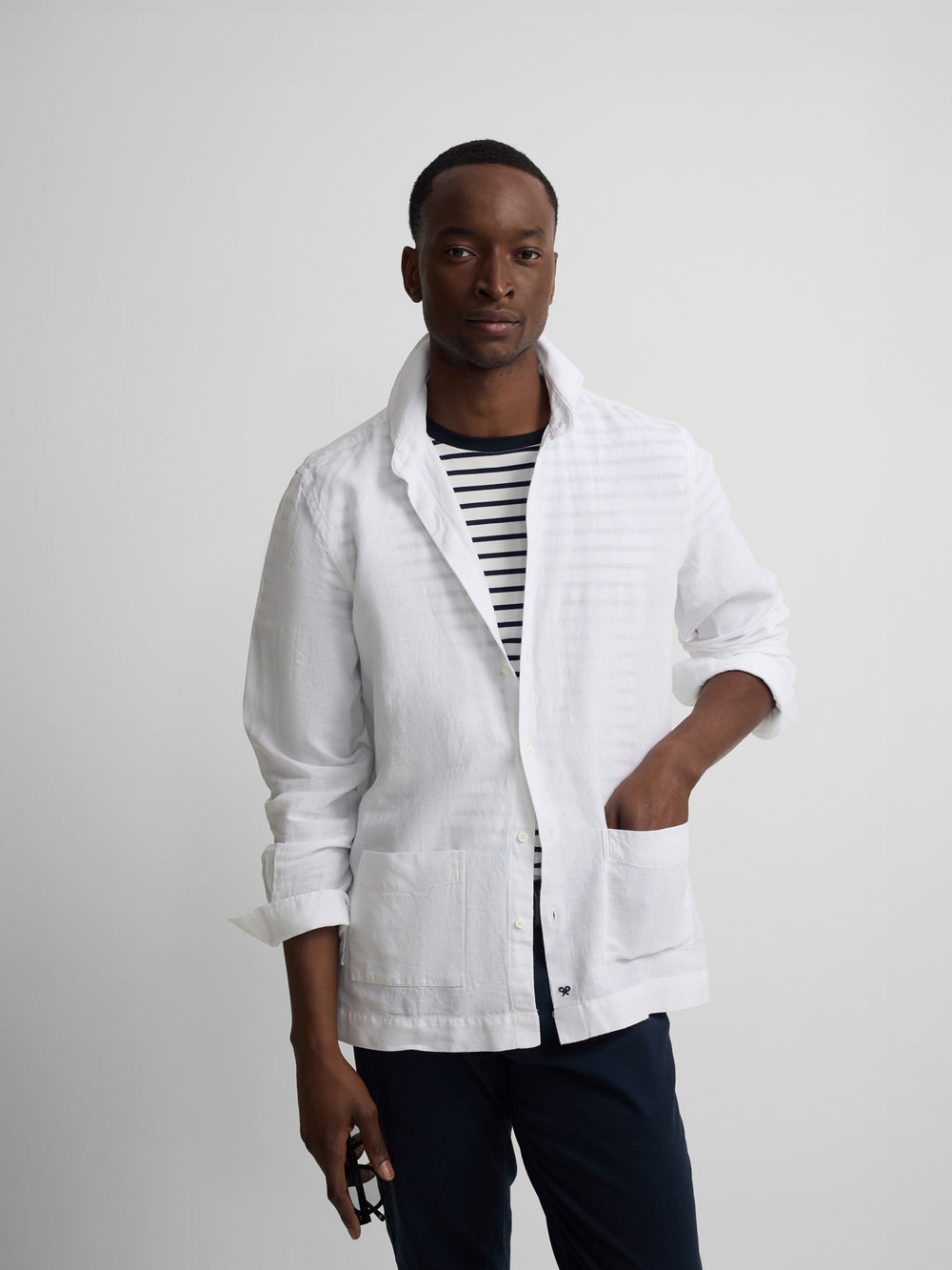 Camisa sport pockets blanco