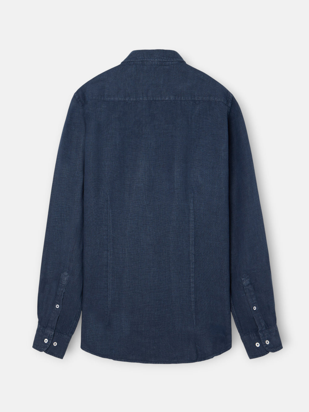 Camisa sport warm linen azul-marinho