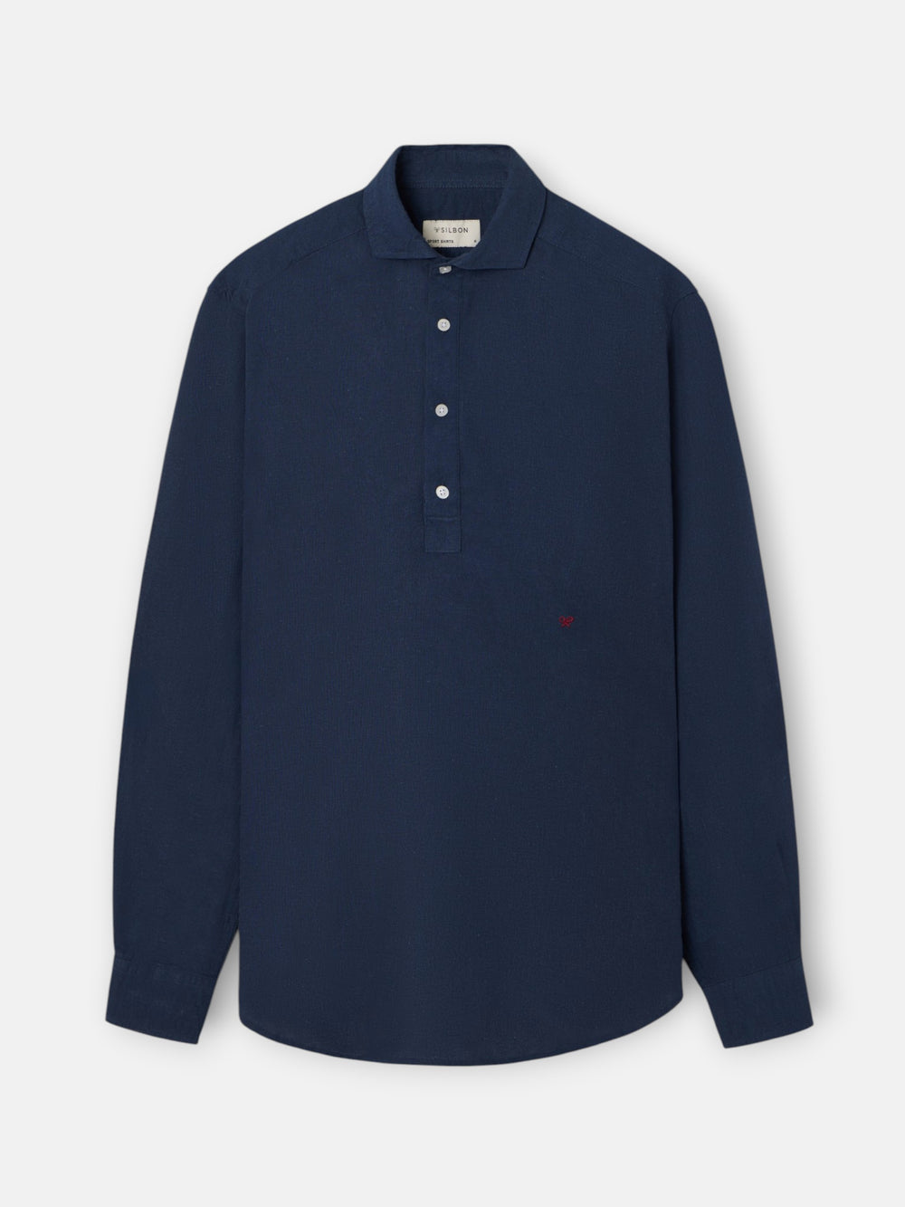 Polo sport en lin bleu marine