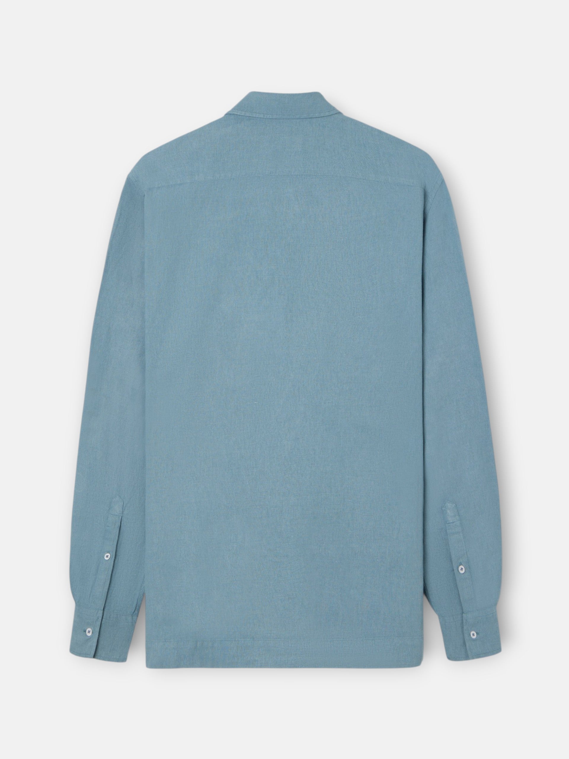Camisa sport bolsos azul índigo