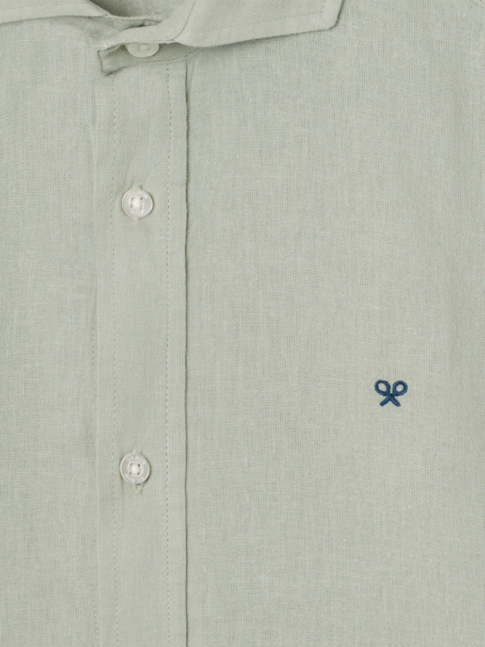 Camisa sport lino verde medio