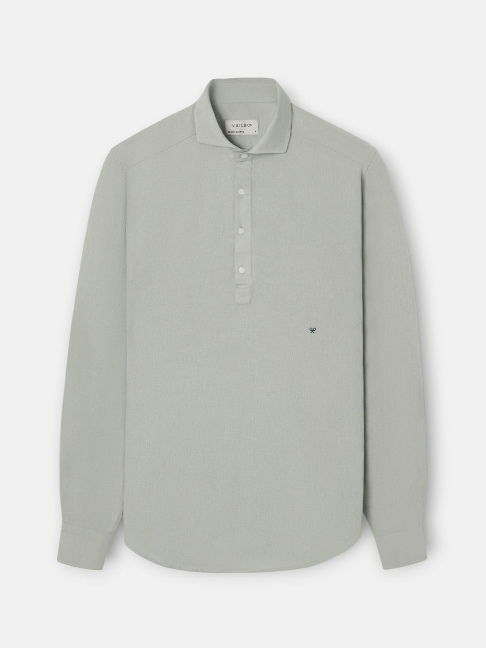 Polo sport en lin vert moyen