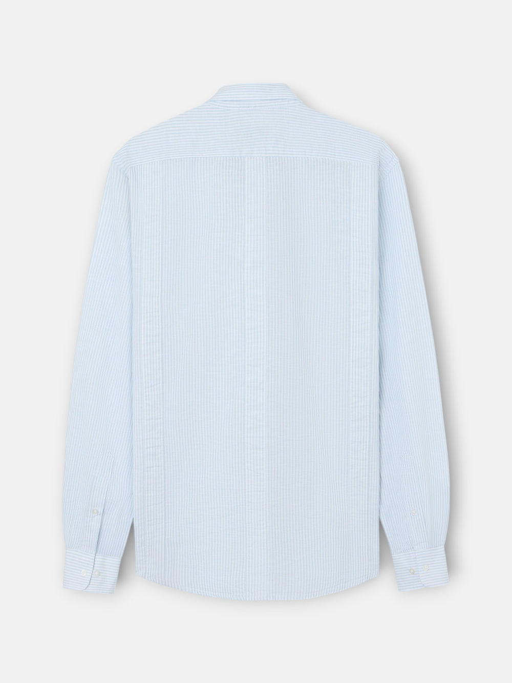 Guayabera sport lino rayas verdes