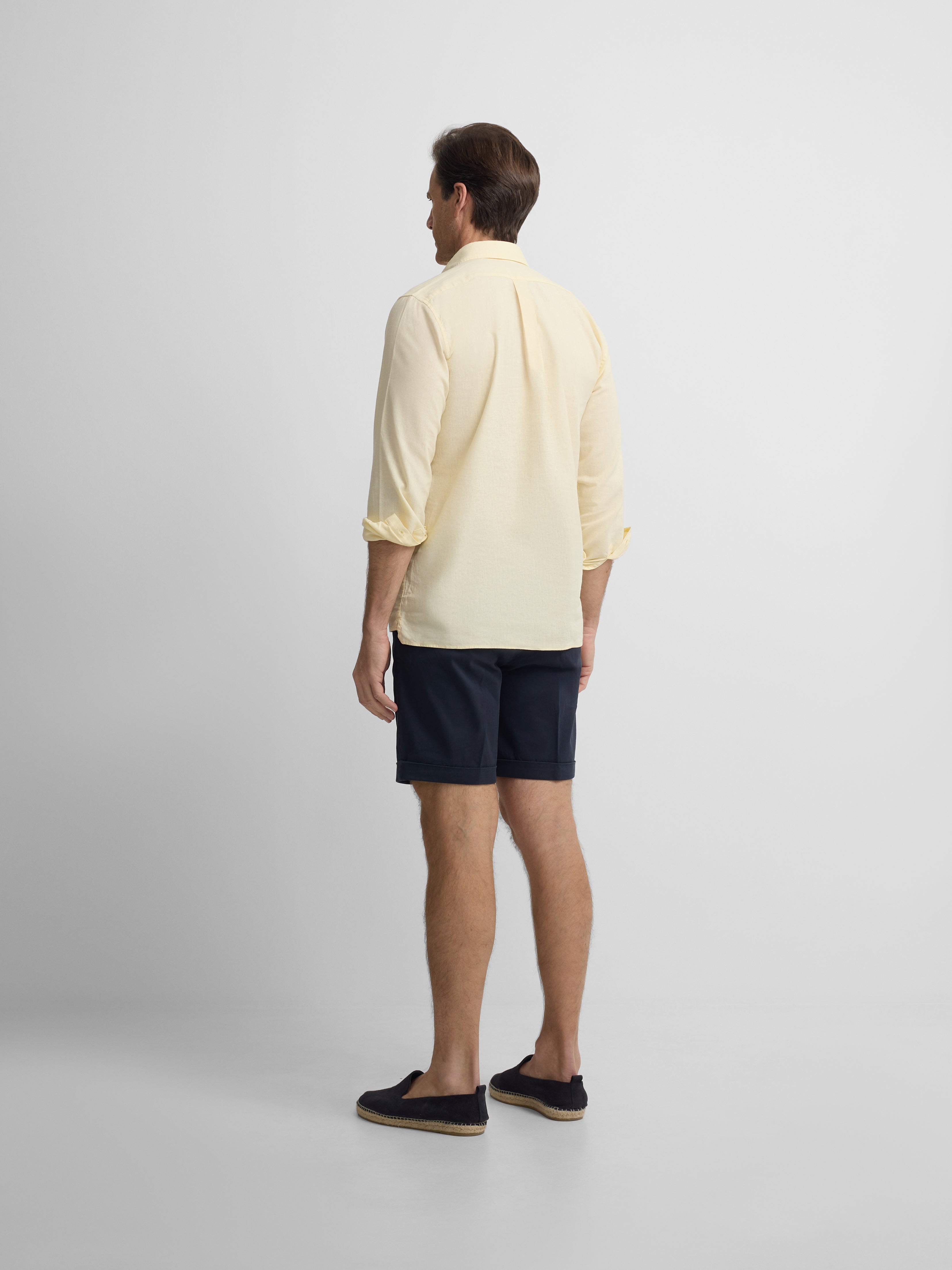 Polera sport lino amarilla