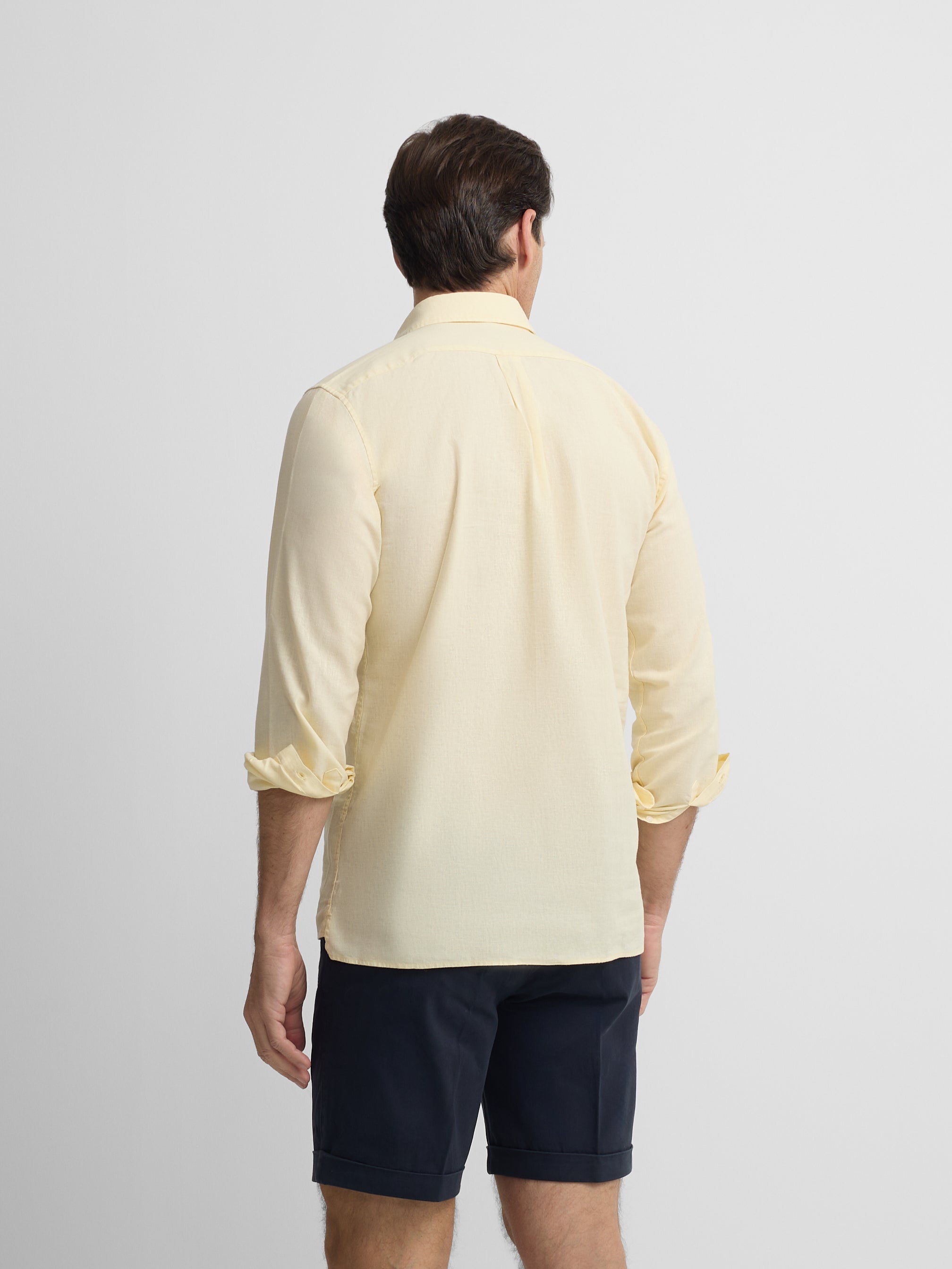Polera sport lino amarilla