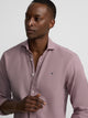 Camisa sport lino burdeos