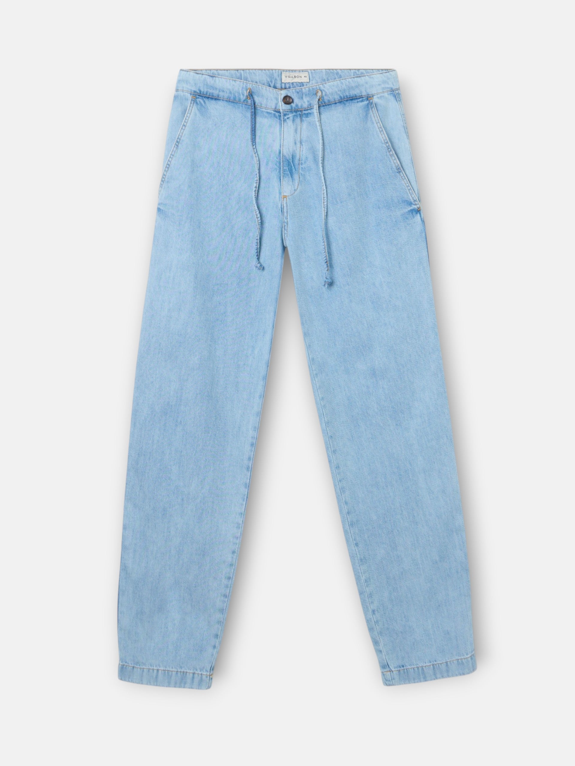 Pantalon jogger denim azul claro