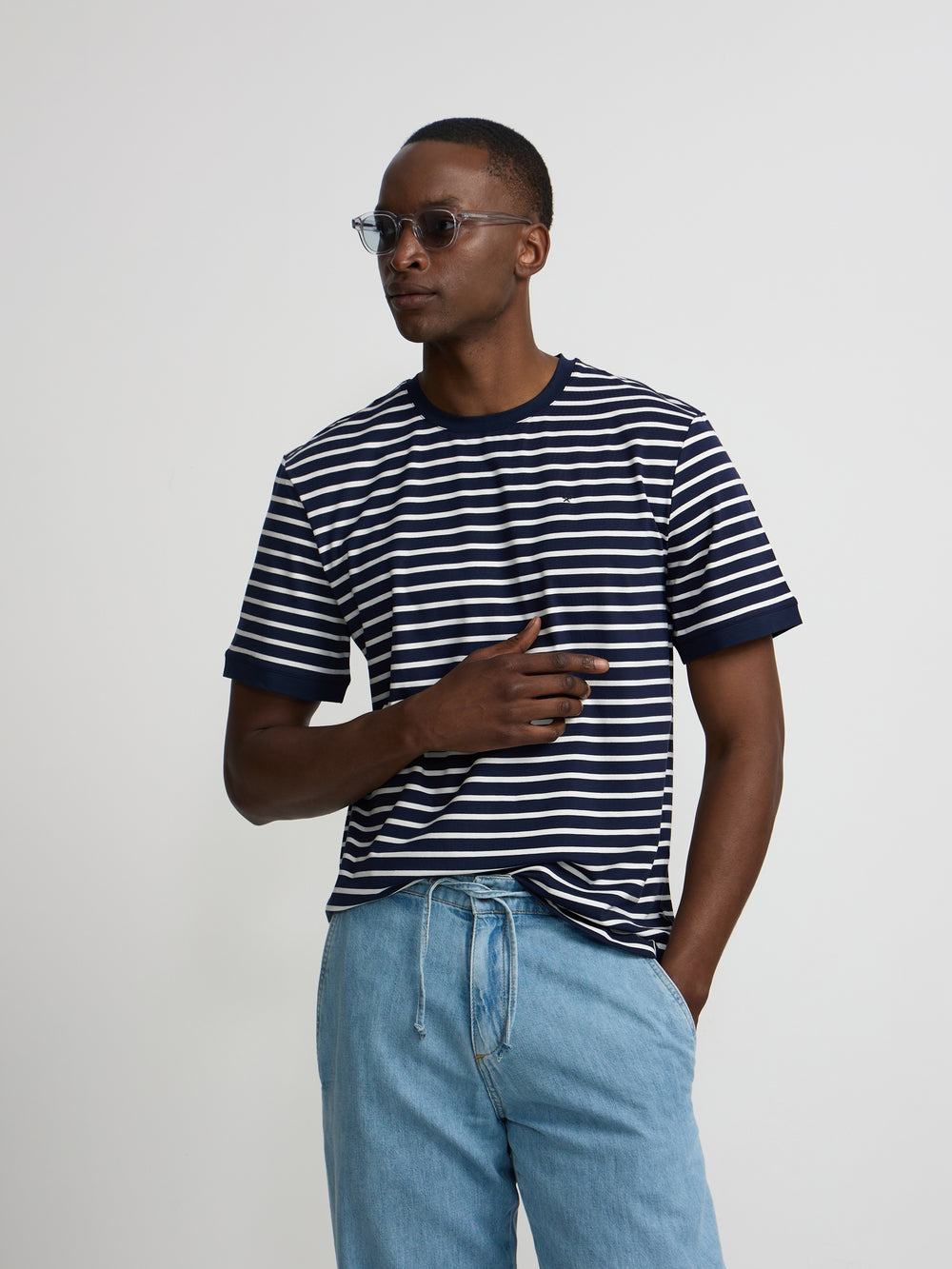 Pantalon jogger denim azul claro