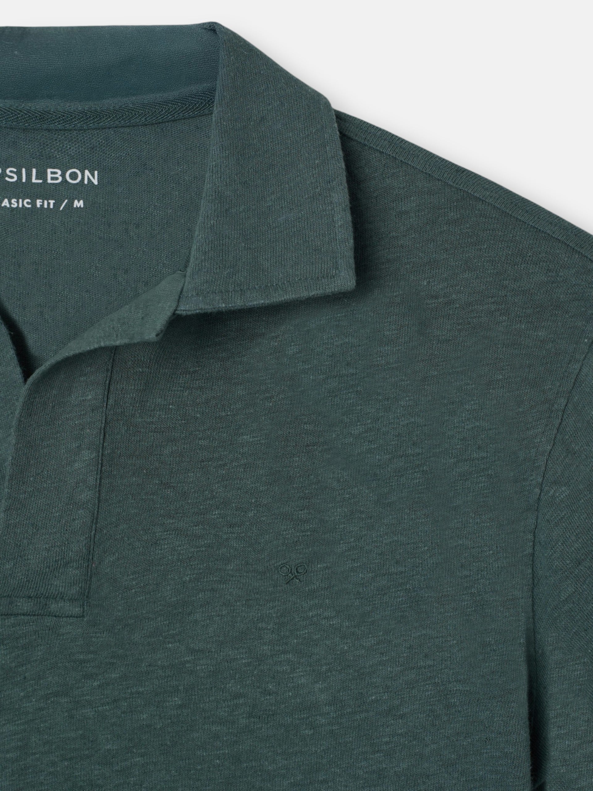 Polo de linho verde