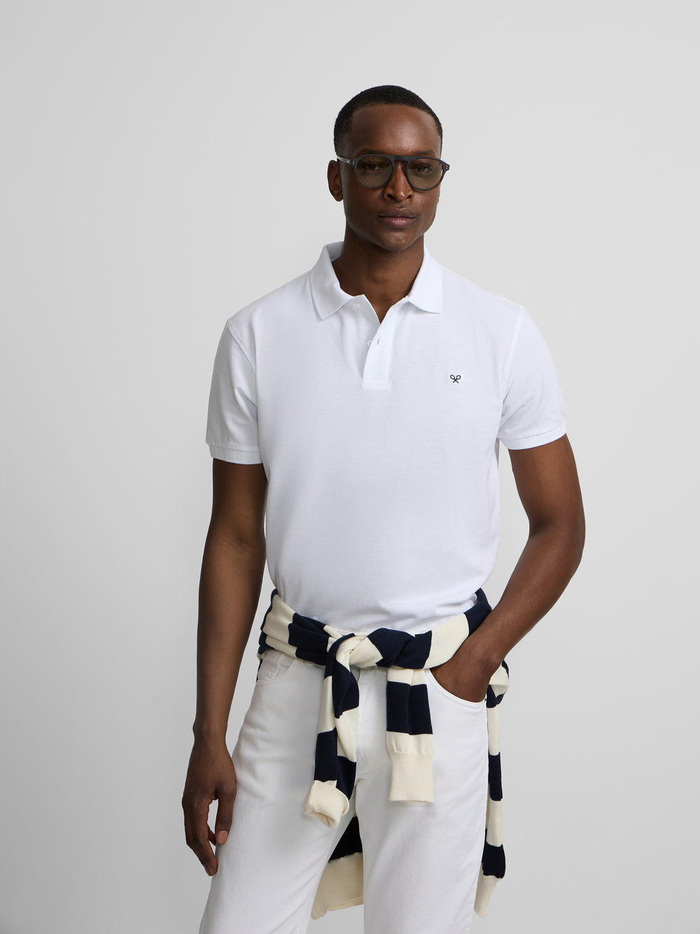 Polo piqué light branco