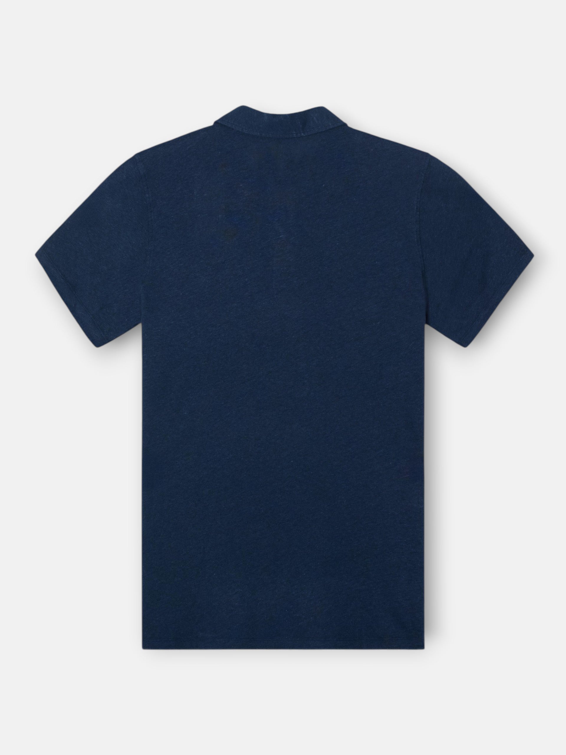 Polo lino azul marino