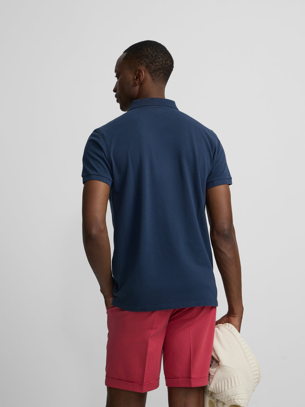 Polo pique light marino