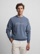 Sudadera Silbon flock azul indigo