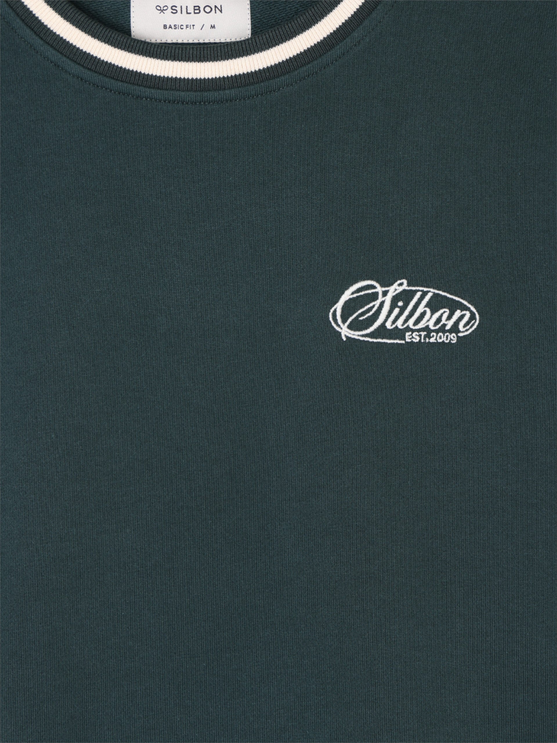 Sudadera ribs retro verde oscuro