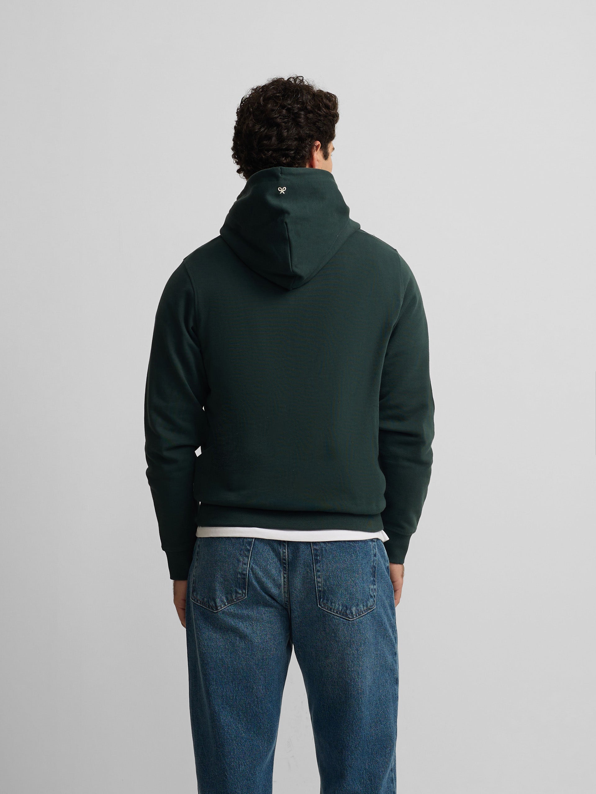 Sudadera capucha nomad verde oscuro