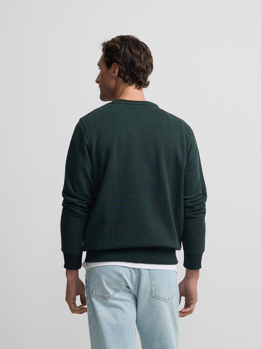 Sudadera Silbon flock verde oscuro