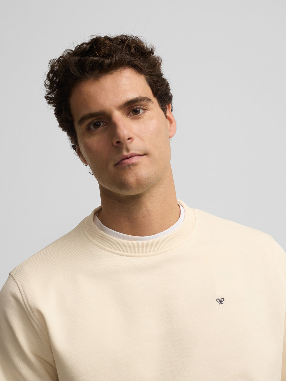 Ethnic Cream Racket Sweatshirt