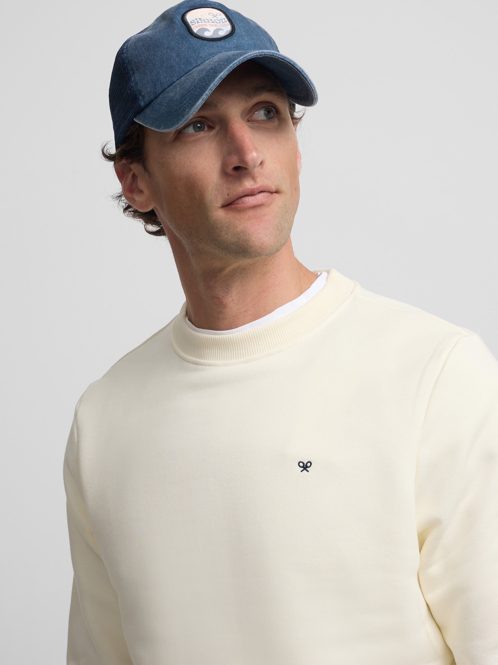 Sudadera Silbon classics crema