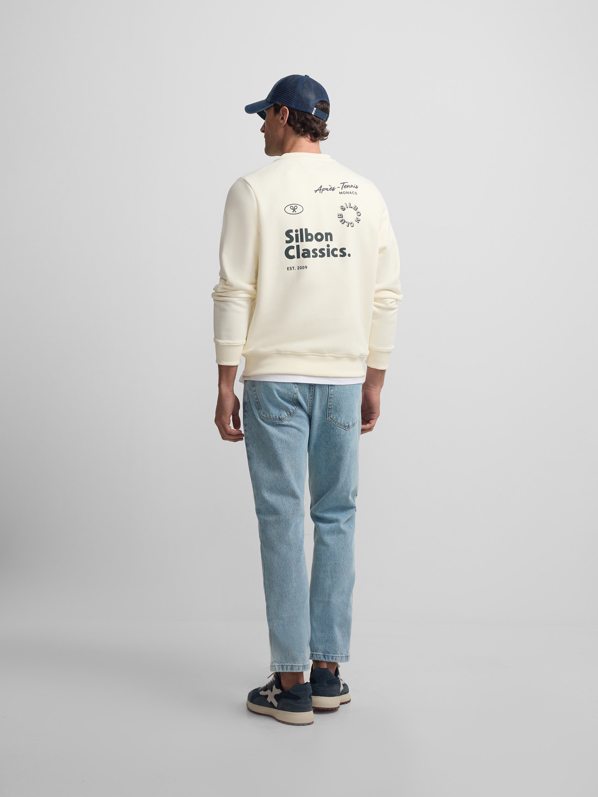 Sudadera Silbon classics crema