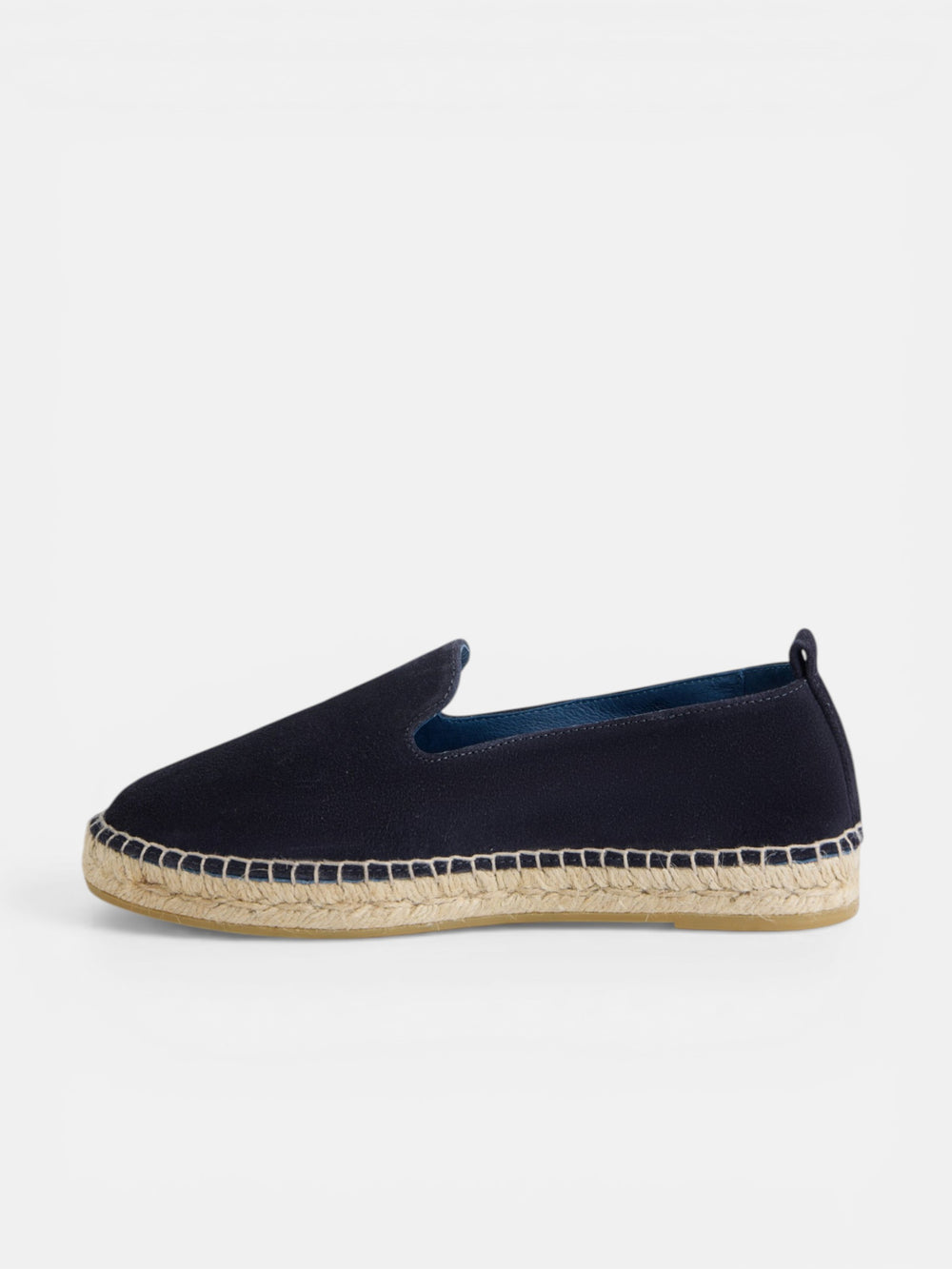Espadrille unique en daim bleu marine