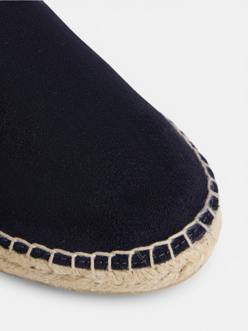Espadrille unique en daim bleu marine