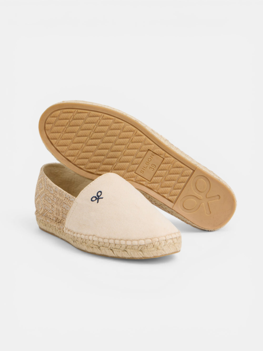 Espadrille ethnique beige