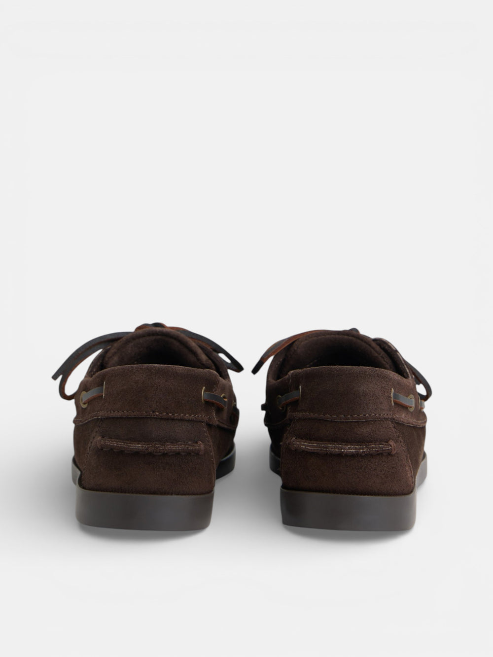 Zapato sport nautico ante marron oscuro