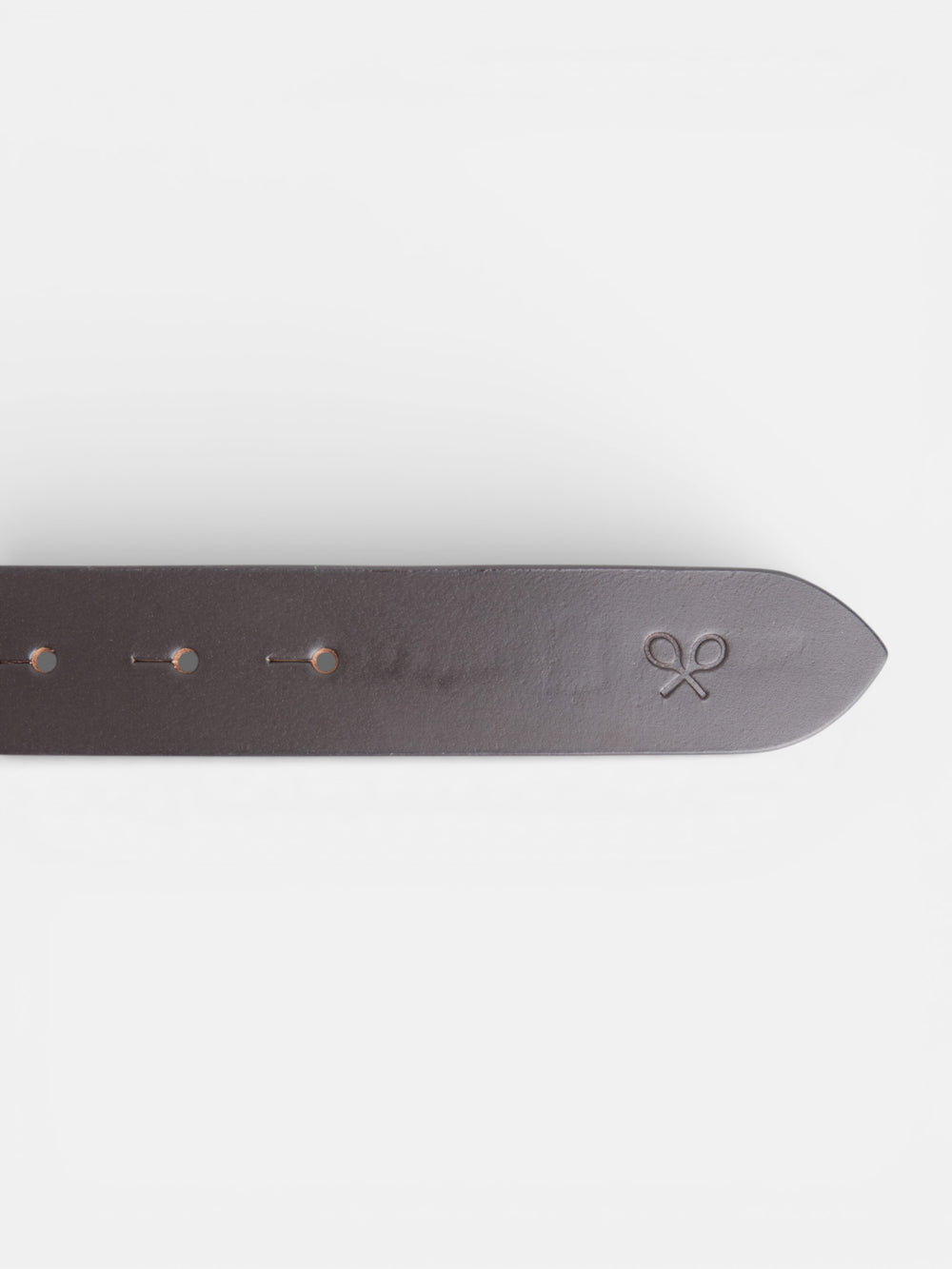 Argentinian bicolor leather belt brown