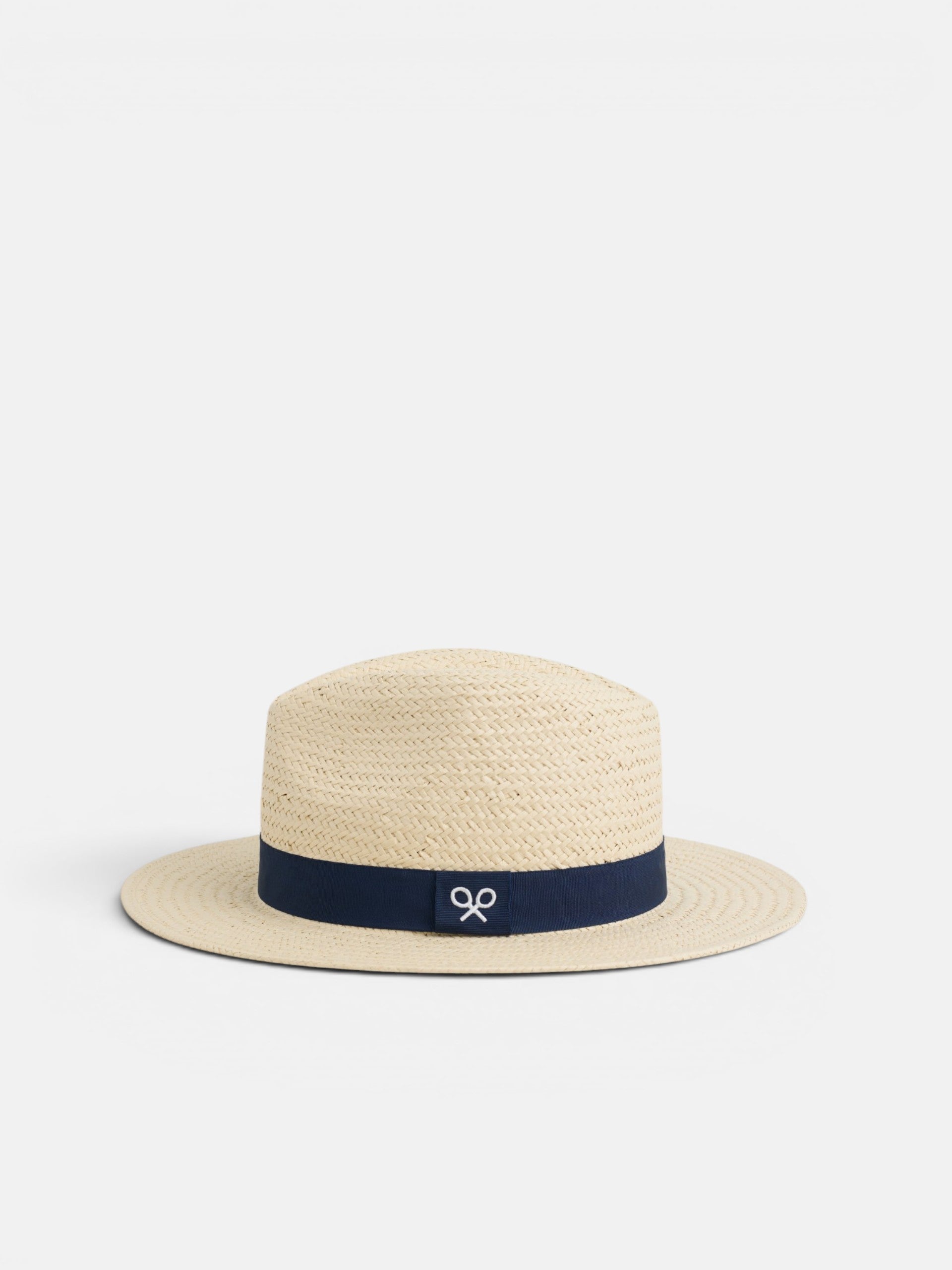 Chapeau à ruban bleu marine
