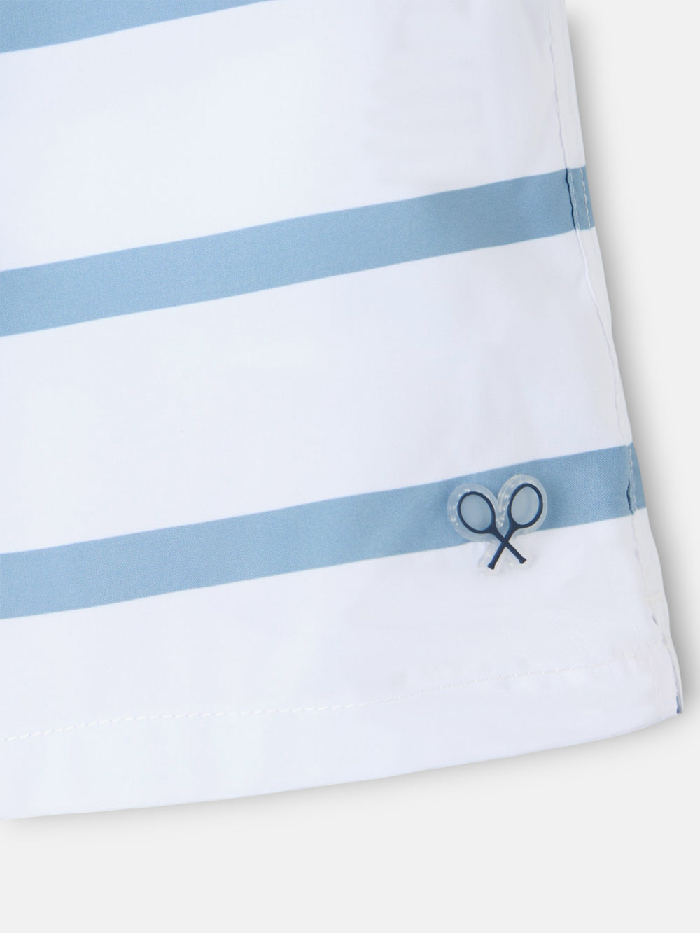 Maillot de bain surfeur à rayures horizontales blanches