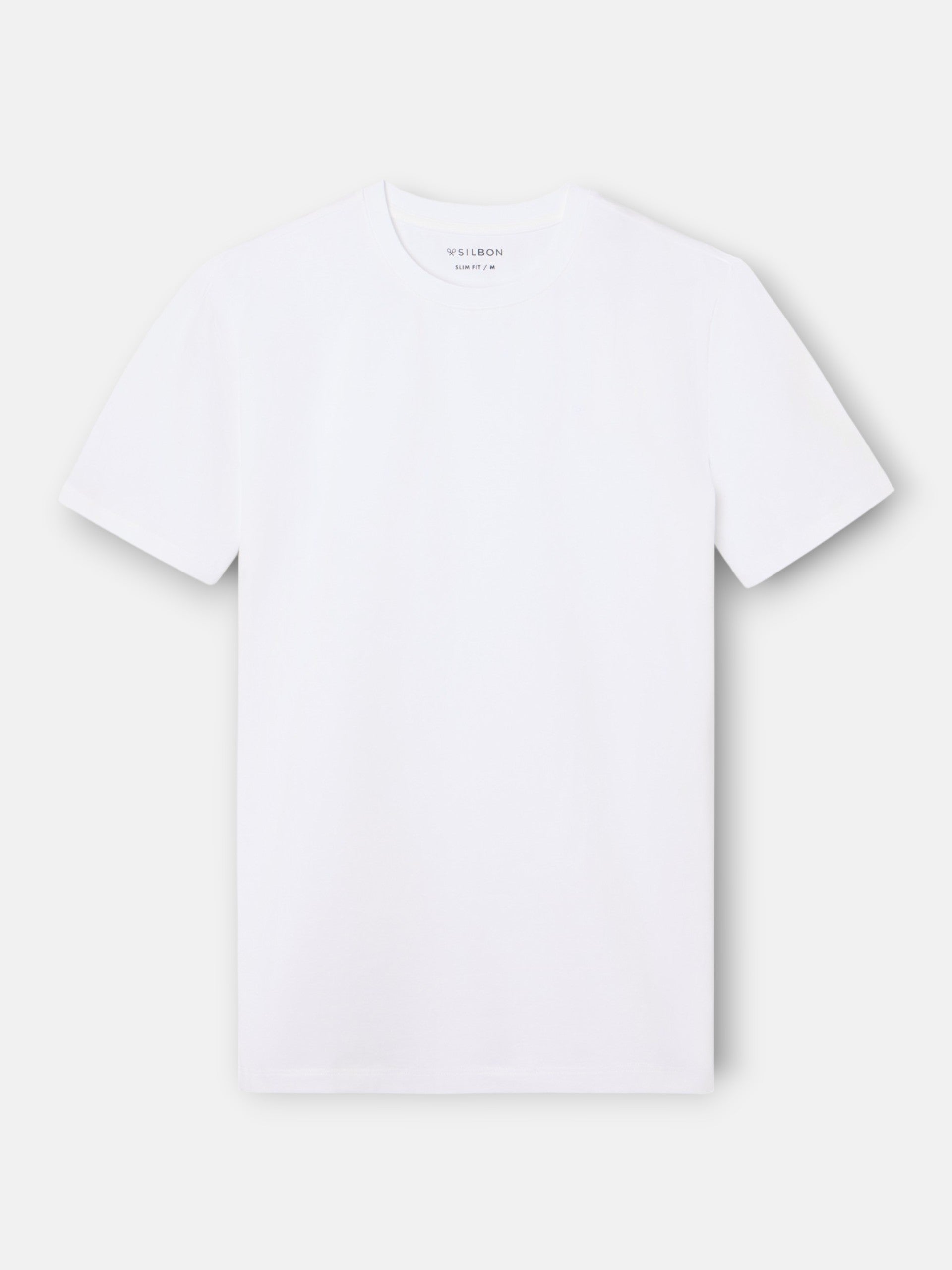 White slim fit business t-shirt