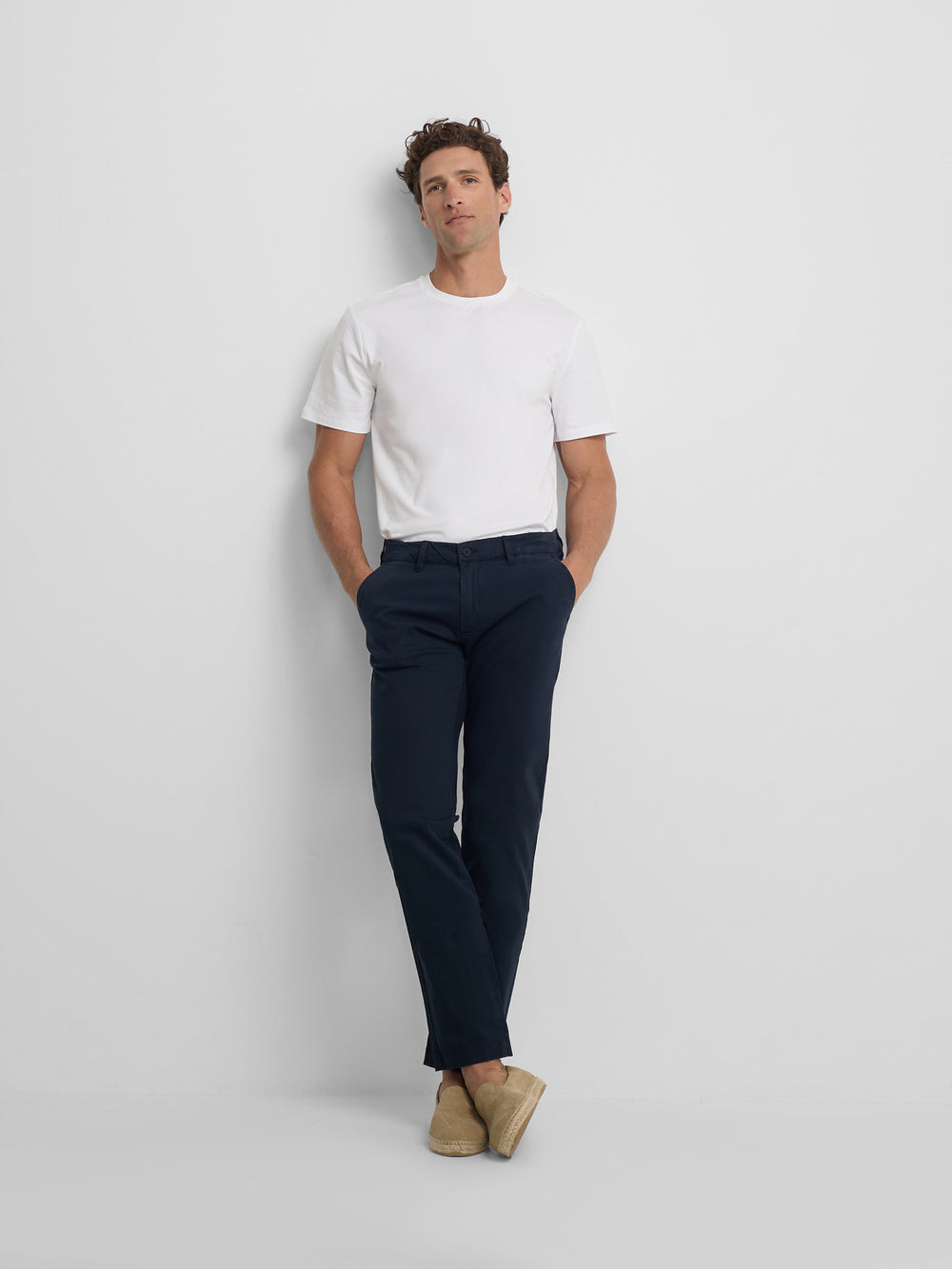 White slim fit business t-shirt