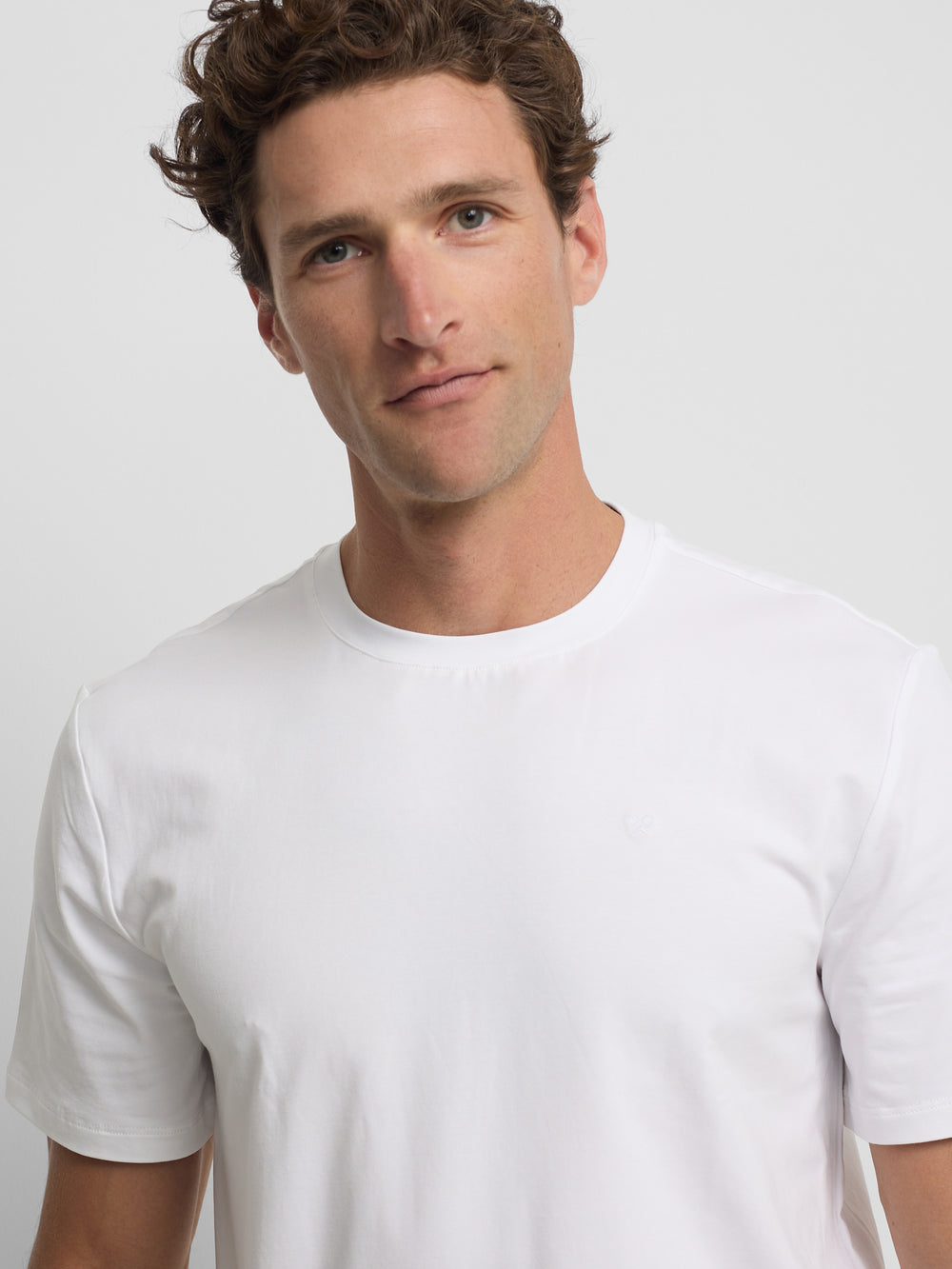 White slim fit business t-shirt