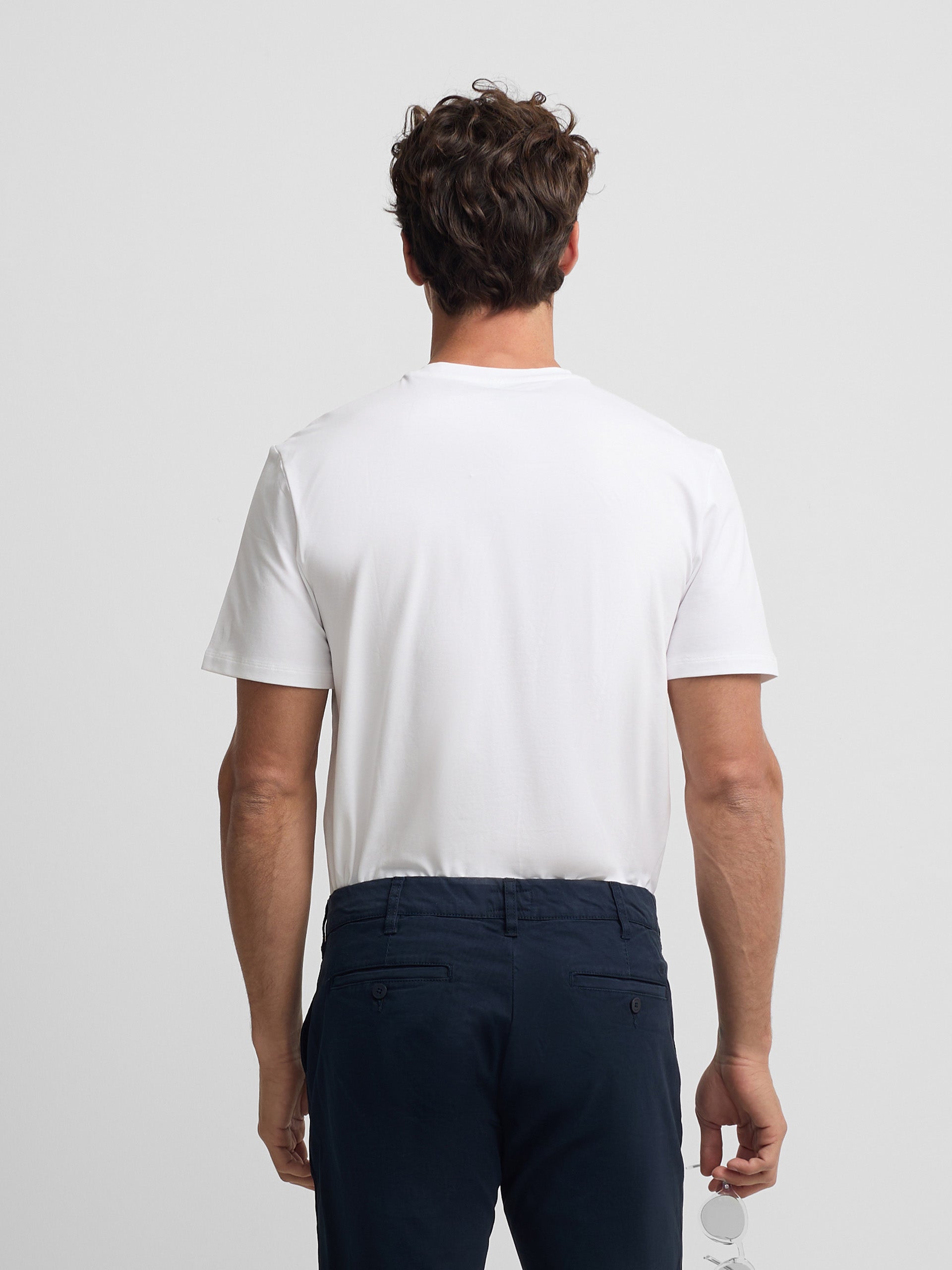 White slim fit business t-shirt