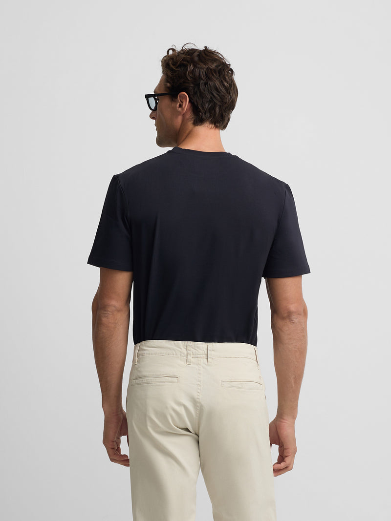 T-shirt slim fit business bleu marine