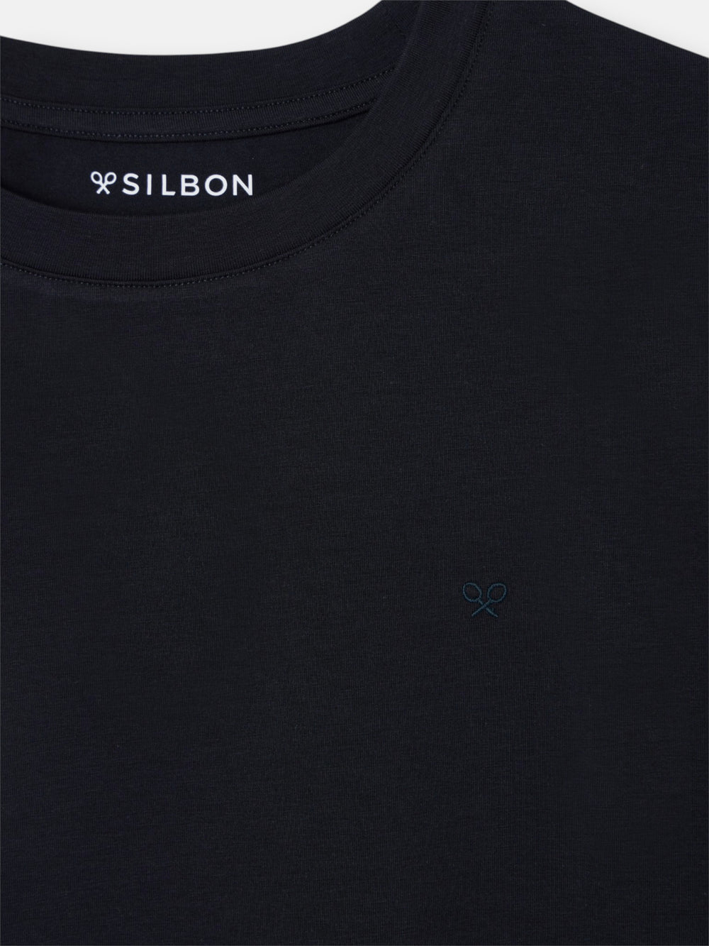 Navy blue slim fit business t-shirt