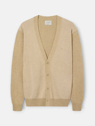 Cardigan espinha de peixe business bege