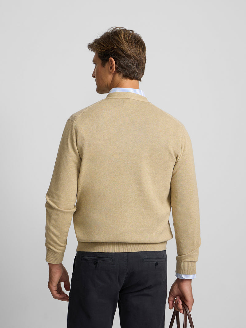Cardigan chevrons business beige