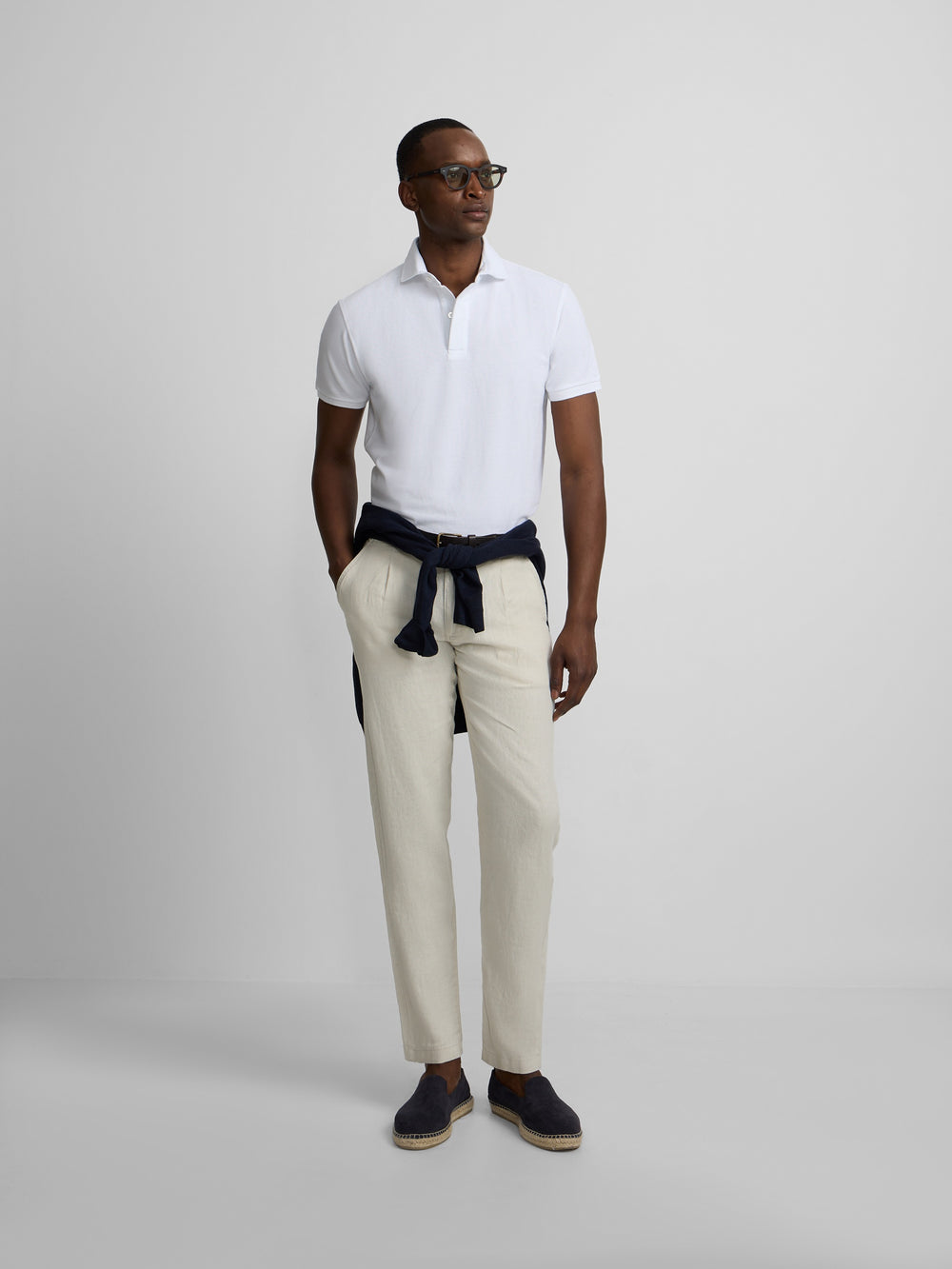 Polo manga corta suite blanco
