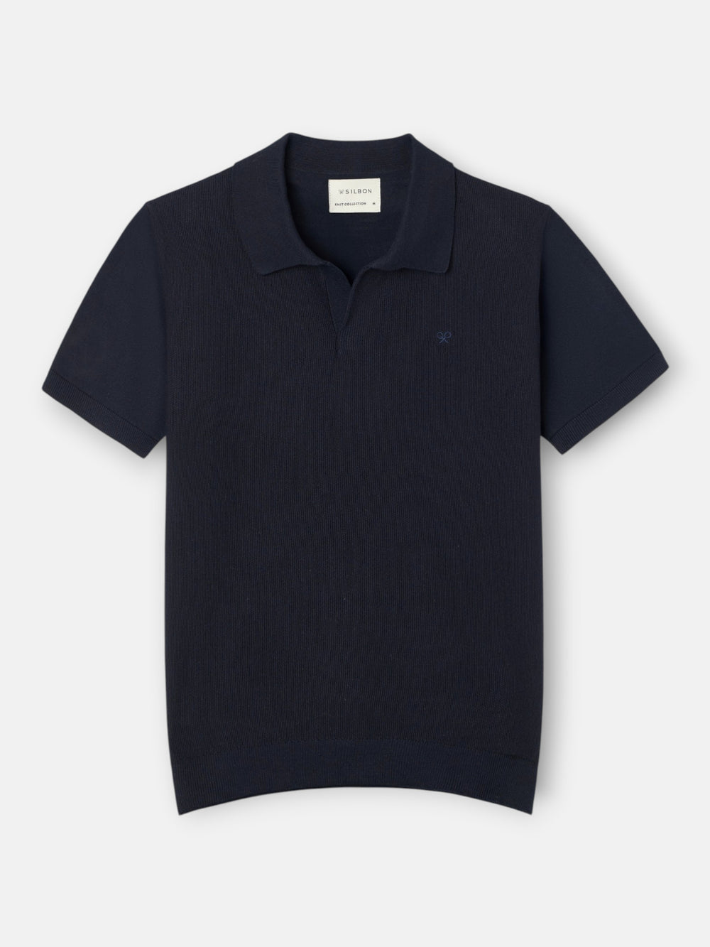Polo unique structure bleu marine