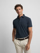 Short sleeve navy blue suite polo