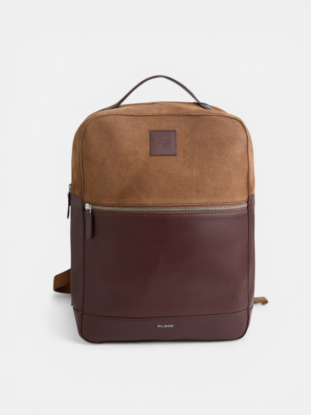 Mochila piel business marron oscuro