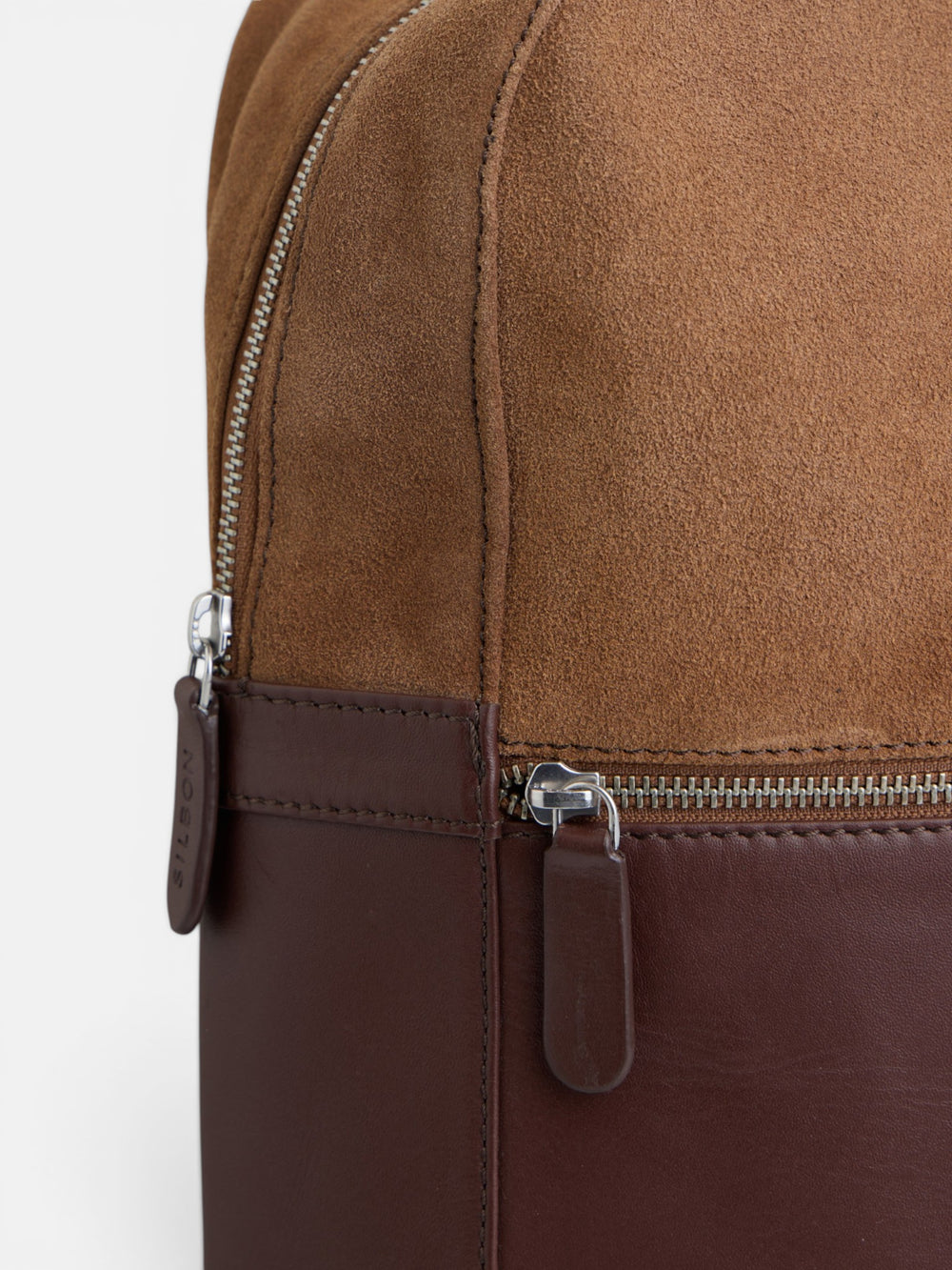Mochila piel business marron oscuro